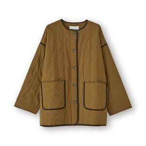 H20 Fagerholt Arrived Quilted Jacket Revolve Oversized Small Brown SEE PHOTOS